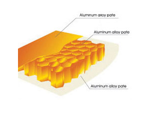 Placa de aluminio de nido de abeja